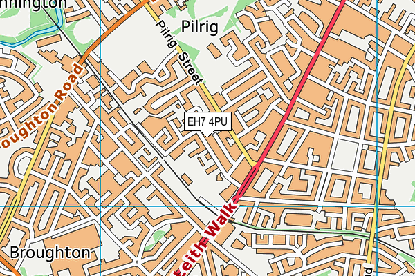 EH7 4PU map - OS VectorMap District (Ordnance Survey) EH7 4PU map - OS VectorMap District (Ordnance Survey)