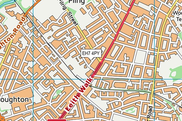 EH7 4PY map - OS VectorMap District (Ordnance Survey) EH7 4PY map - OS VectorMap District (Ordnance Survey)
