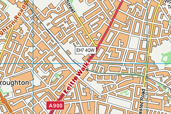 EH7 4QW map - OS VectorMap District (Ordnance Survey) EH7 4QW map - OS VectorMap District (Ordnance Survey)