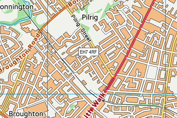 EH7 4RF map - OS VectorMap District (Ordnance Survey) EH7 4RF map - OS VectorMap District (Ordnance Survey)