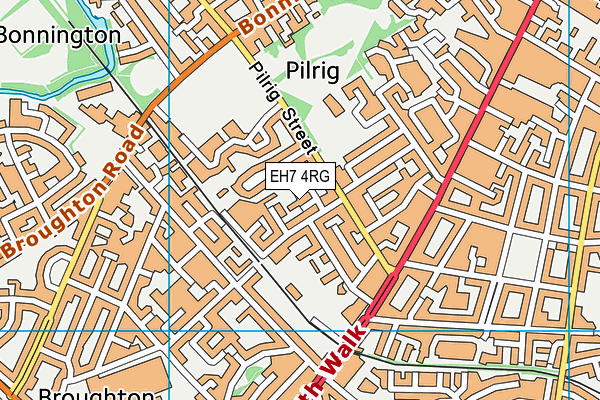 EH7 4RG map - OS VectorMap District (Ordnance Survey) EH7 4RG map - OS VectorMap District (Ordnance Survey)
