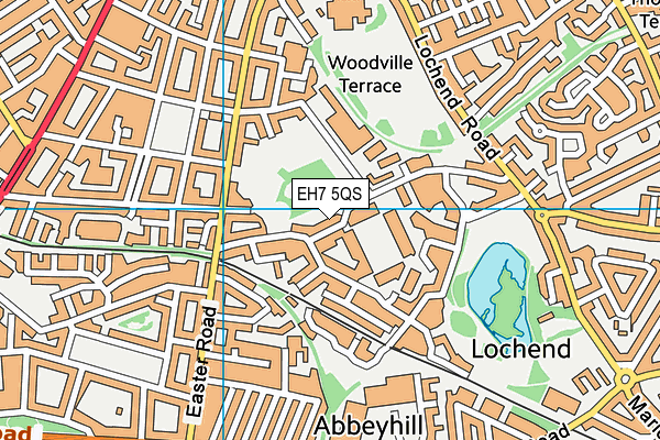EH7 5QS map - OS VectorMap District (Ordnance Survey) EH7 5QS map - OS VectorMap District (Ordnance Survey)