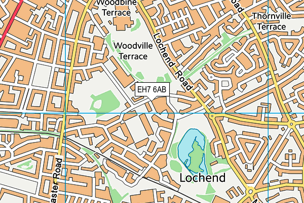 EH7 6AB map - OS VectorMap District (Ordnance Survey) EH7 6AB map - OS VectorMap District (Ordnance Survey)