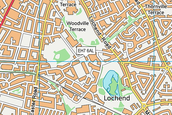 EH7 6AL map - OS VectorMap District (Ordnance Survey) EH7 6AL map - OS VectorMap District (Ordnance Survey)