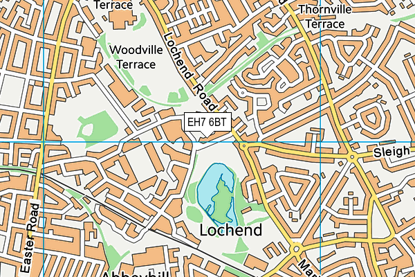 EH7 6BT map - OS VectorMap District (Ordnance Survey) EH7 6BT map - OS VectorMap District (Ordnance Survey)