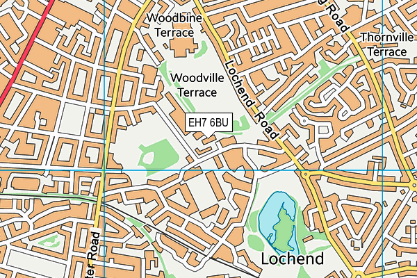EH7 6BU map - OS VectorMap District (Ordnance Survey) EH7 6BU map - OS VectorMap District (Ordnance Survey)