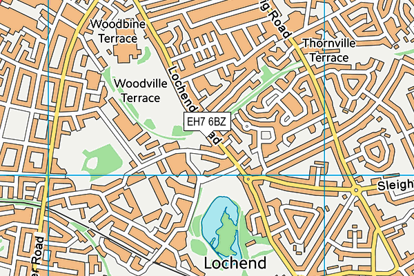 EH7 6BZ map - OS VectorMap District (Ordnance Survey) EH7 6BZ map - OS VectorMap District (Ordnance Survey)