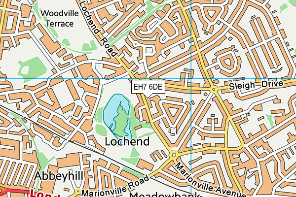 EH7 6DE map - OS VectorMap District (Ordnance Survey) EH7 6DE map - OS VectorMap District (Ordnance Survey)