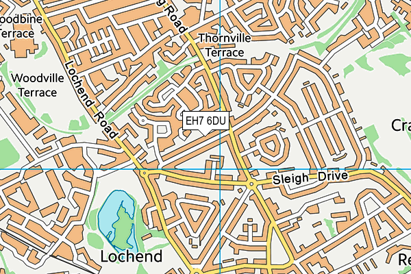 EH7 6DU map - OS VectorMap District (Ordnance Survey) EH7 6DU map - OS VectorMap District (Ordnance Survey)