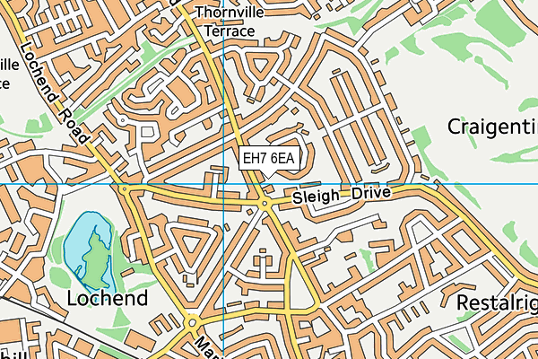 EH7 6EA map - OS VectorMap District (Ordnance Survey) EH7 6EA map - OS VectorMap District (Ordnance Survey)