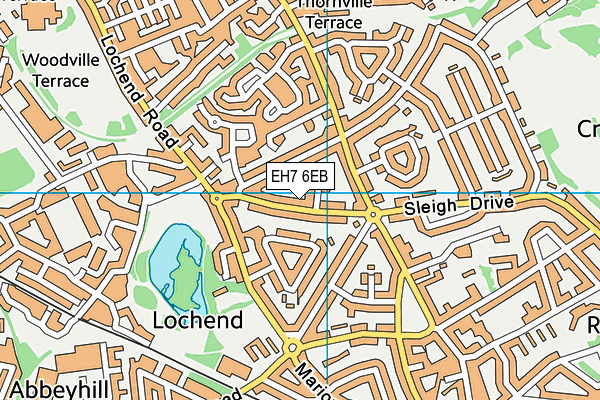 EH7 6EB map - OS VectorMap District (Ordnance Survey) EH7 6EB map - OS VectorMap District (Ordnance Survey)