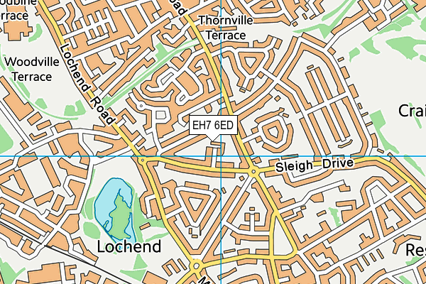 EH7 6ED map - OS VectorMap District (Ordnance Survey) EH7 6ED map - OS VectorMap District (Ordnance Survey)