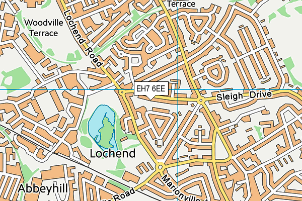 EH7 6EE map - OS VectorMap District (Ordnance Survey) EH7 6EE map - OS VectorMap District (Ordnance Survey)