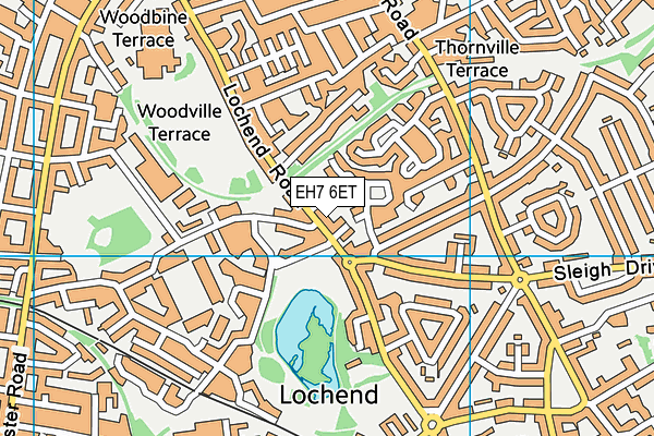EH7 6ET map - OS VectorMap District (Ordnance Survey) EH7 6ET map - OS VectorMap District (Ordnance Survey)