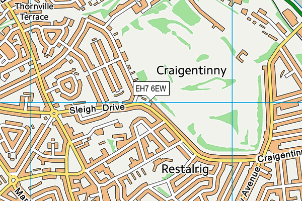 EH7 6EW map - OS VectorMap District (Ordnance Survey) EH7 6EW map - OS VectorMap District (Ordnance Survey)