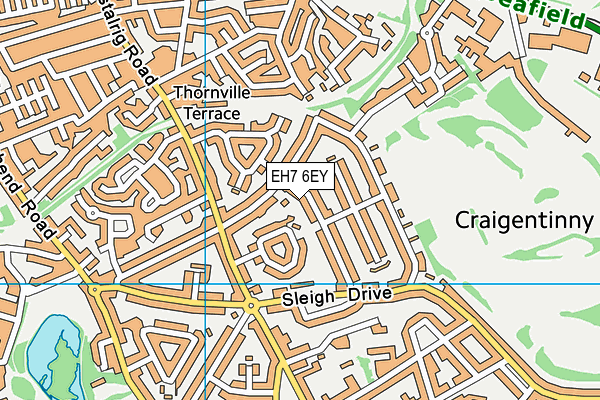 EH7 6EY map - OS VectorMap District (Ordnance Survey) EH7 6EY map - OS VectorMap District (Ordnance Survey)