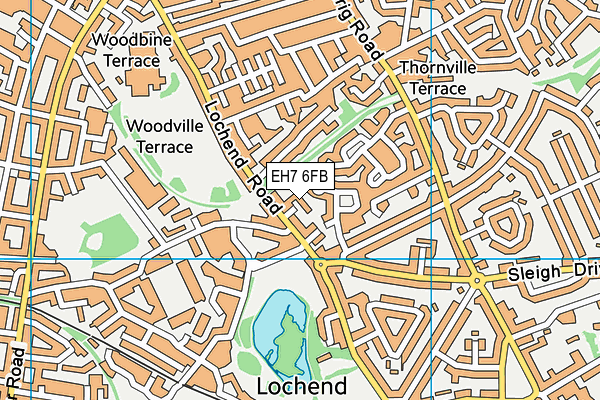 EH7 6FB map - OS VectorMap District (Ordnance Survey) EH7 6FB map - OS VectorMap District (Ordnance Survey)