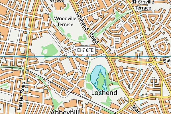 EH7 6FE map - OS VectorMap District (Ordnance Survey) EH7 6FE map - OS VectorMap District (Ordnance Survey)