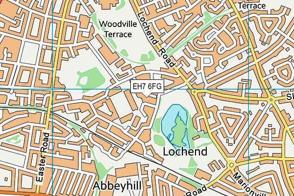 EH7 6FG map - OS VectorMap District (Ordnance Survey) EH7 6FG map - OS VectorMap District (Ordnance Survey)