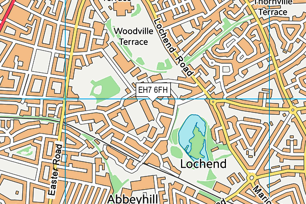 EH7 6FH map - OS VectorMap District (Ordnance Survey) EH7 6FH map - OS VectorMap District (Ordnance Survey)