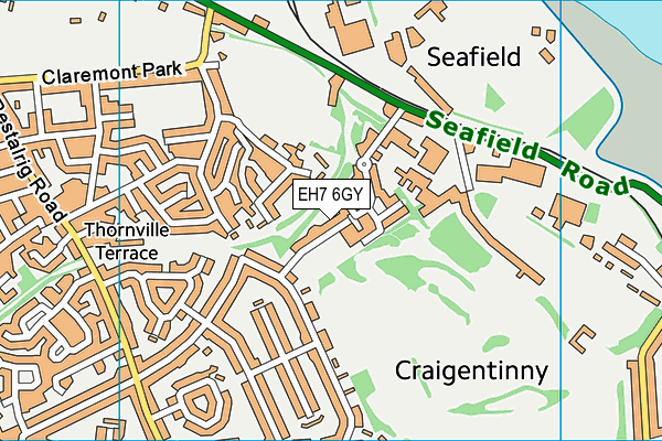 EH7 6GY map - OS VectorMap District (Ordnance Survey) EH7 6GY map - OS VectorMap District (Ordnance Survey)