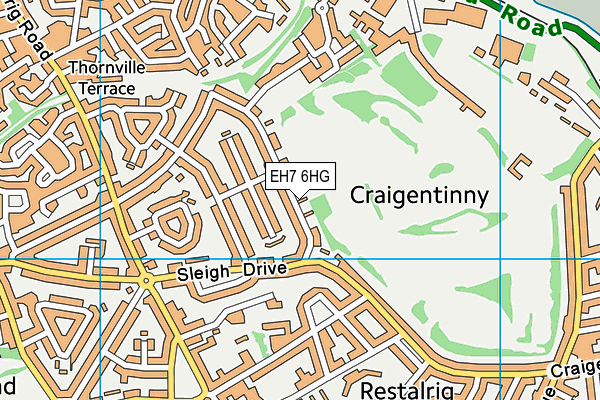 EH7 6HG map - OS VectorMap District (Ordnance Survey) EH7 6HG map - OS VectorMap District (Ordnance Survey)