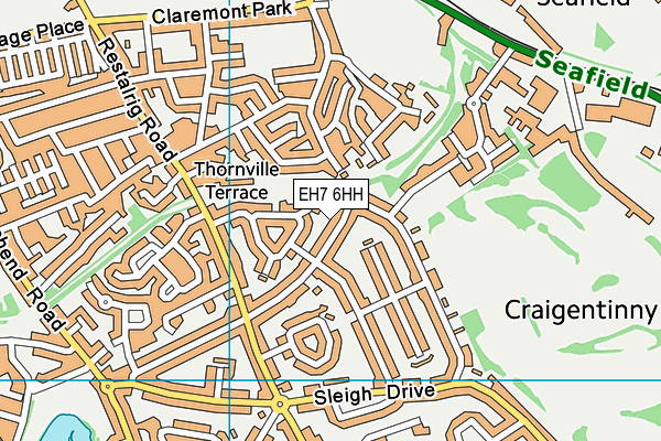 EH7 6HH map - OS VectorMap District (Ordnance Survey) EH7 6HH map - OS VectorMap District (Ordnance Survey)