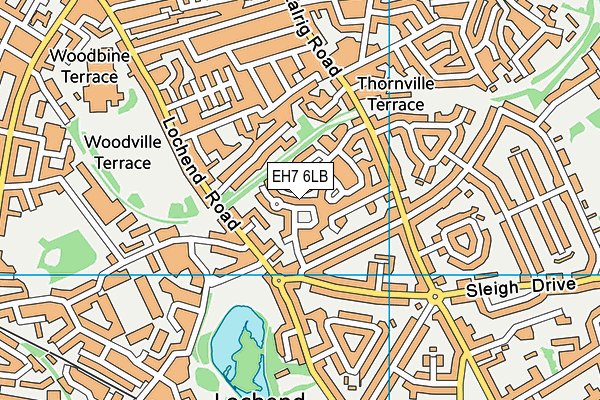 EH7 6LB map - OS VectorMap District (Ordnance Survey) EH7 6LB map - OS VectorMap District (Ordnance Survey)