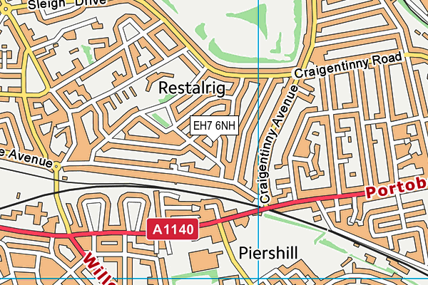 EH7 6NH map - OS VectorMap District (Ordnance Survey) EH7 6NH map - OS VectorMap District (Ordnance Survey)
