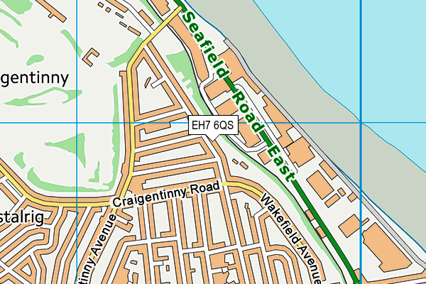 EH7 6QS map - OS VectorMap District (Ordnance Survey) EH7 6QS map - OS VectorMap District (Ordnance Survey)