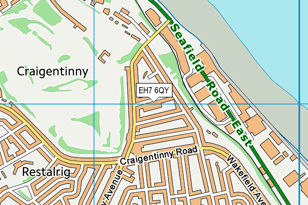 EH7 6QY map - OS VectorMap District (Ordnance Survey) EH7 6QY map - OS VectorMap District (Ordnance Survey)