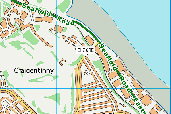 EH7 6RE map - OS VectorMap District (Ordnance Survey) EH7 6RE map - OS VectorMap District (Ordnance Survey)