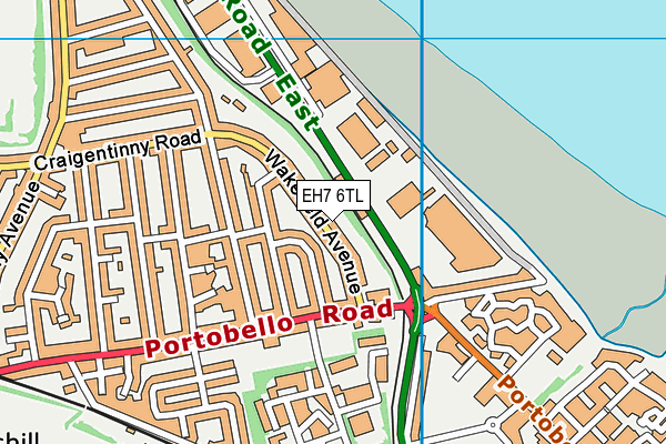 EH7 6TL map - OS VectorMap District (Ordnance Survey) EH7 6TL map - OS VectorMap District (Ordnance Survey)