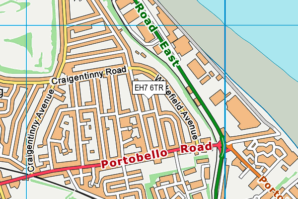 EH7 6TR map - OS VectorMap District (Ordnance Survey) EH7 6TR map - OS VectorMap District (Ordnance Survey)