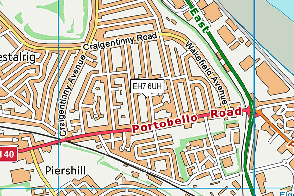 EH7 6UH map - OS VectorMap District (Ordnance Survey) EH7 6UH map - OS VectorMap District (Ordnance Survey)