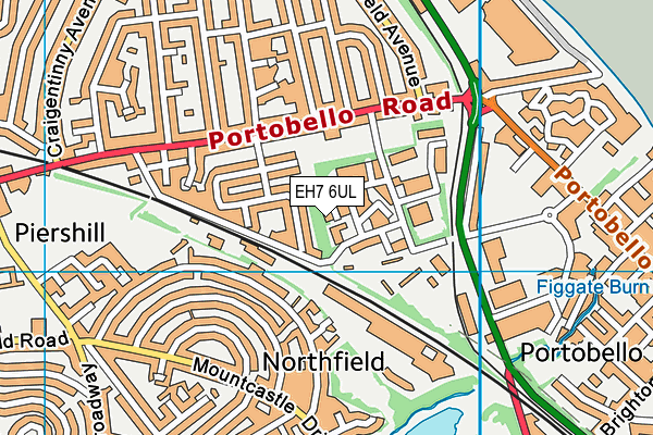 EH7 6UL map - OS VectorMap District (Ordnance Survey) EH7 6UL map - OS VectorMap District (Ordnance Survey)