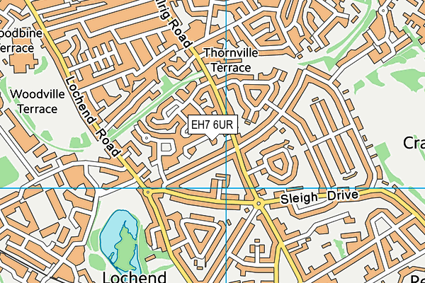 EH7 6UR map - OS VectorMap District (Ordnance Survey) EH7 6UR map - OS VectorMap District (Ordnance Survey)