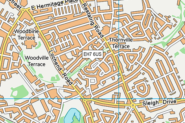 EH7 6US map - OS VectorMap District (Ordnance Survey) EH7 6US map - OS VectorMap District (Ordnance Survey)