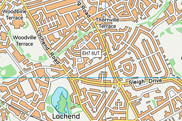EH7 6UT map - OS VectorMap District (Ordnance Survey) EH7 6UT map - OS VectorMap District (Ordnance Survey)