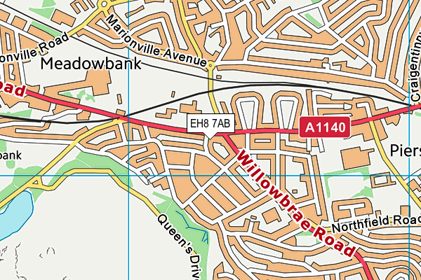 EH8 7AB map - OS VectorMap District (Ordnance Survey) EH8 7AB map - OS VectorMap District (Ordnance Survey)