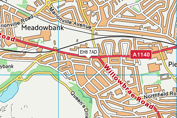 EH8 7AD map - OS VectorMap District (Ordnance Survey) EH8 7AD map - OS VectorMap District (Ordnance Survey)