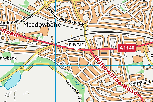 EH8 7AE map - OS VectorMap District (Ordnance Survey) EH8 7AE map - OS VectorMap District (Ordnance Survey)