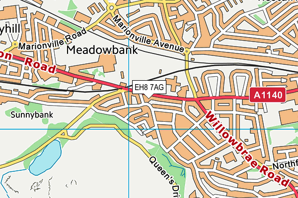 EH8 7AG map - OS VectorMap District (Ordnance Survey) EH8 7AG map - OS VectorMap District (Ordnance Survey)