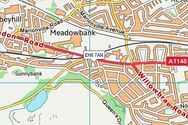 EH8 7AN map - OS VectorMap District (Ordnance Survey) EH8 7AN map - OS VectorMap District (Ordnance Survey)