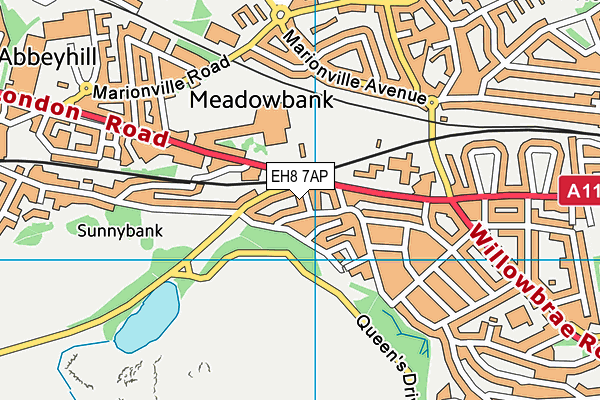EH8 7AP map - OS VectorMap District (Ordnance Survey) EH8 7AP map - OS VectorMap District (Ordnance Survey)