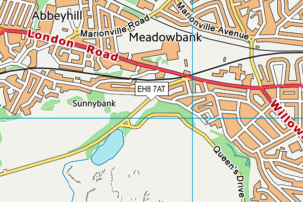 EH8 7AT map - OS VectorMap District (Ordnance Survey) EH8 7AT map - OS VectorMap District (Ordnance Survey)