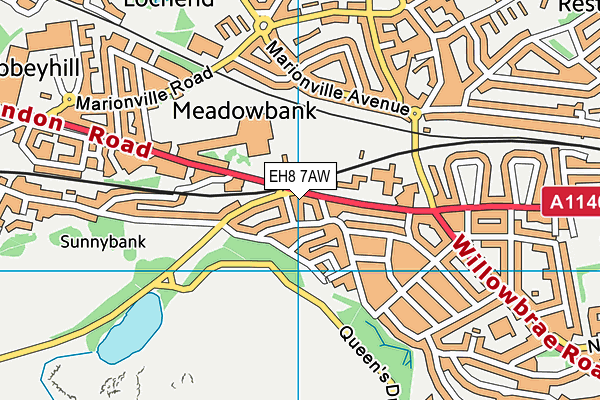EH8 7AW map - OS VectorMap District (Ordnance Survey) EH8 7AW map - OS VectorMap District (Ordnance Survey)