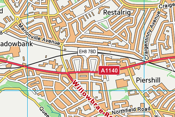 EH8 7BD map - OS VectorMap District (Ordnance Survey) EH8 7BD map - OS VectorMap District (Ordnance Survey)