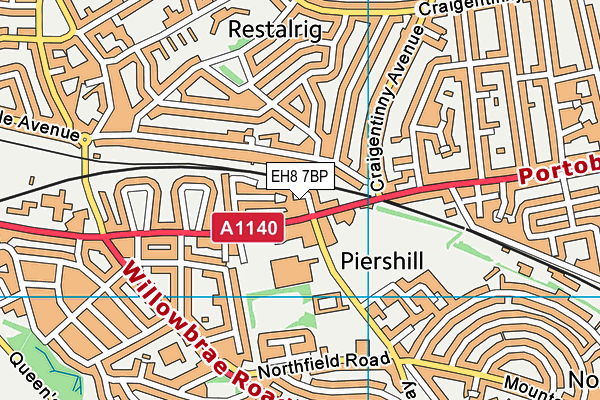 EH8 7BP map - OS VectorMap District (Ordnance Survey) EH8 7BP map - OS VectorMap District (Ordnance Survey)