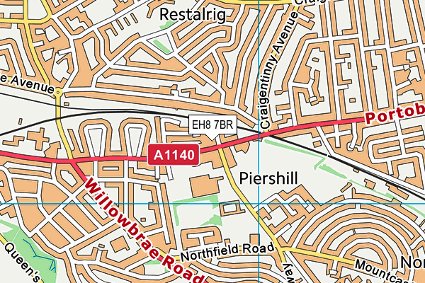 EH8 7BR map - OS VectorMap District (Ordnance Survey) EH8 7BR map - OS VectorMap District (Ordnance Survey)